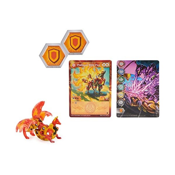 Bakugan Evolutions 2022 Platinum Series Elemental Rare Pyrus Blitz Fox