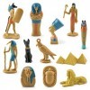 Hztyyier Ensembles de Jouets Modèles de LÉgypte Ancienne, Ensemble de Figurines égyptiennes 12PCS Décorations de Fête égypti