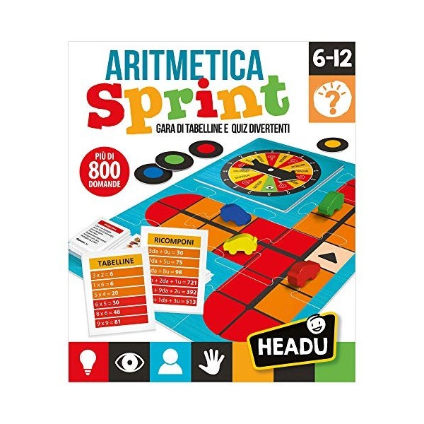 Headu - Aritmetica Sprint - Jeu éducatif pour enfants de 6 à 12 ans