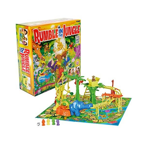 TOMY Games- Tomy Rumble dans la Jungle, T73421US, Multicolore