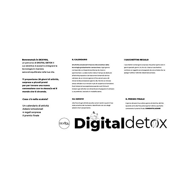 Dexyou Boîte et Programme de Digital Detox