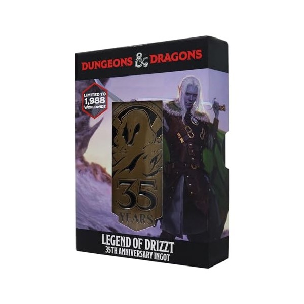 Fanattik Dungeons & Dragons Lingot 35th Anniversary Legend of Drizzt Limited Edition
