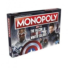 Monopoly Marvel Studios The Falcon and The Winter Soldier Edition Jeu de société pour 2 à 6 joueurs à partir de 14 ans