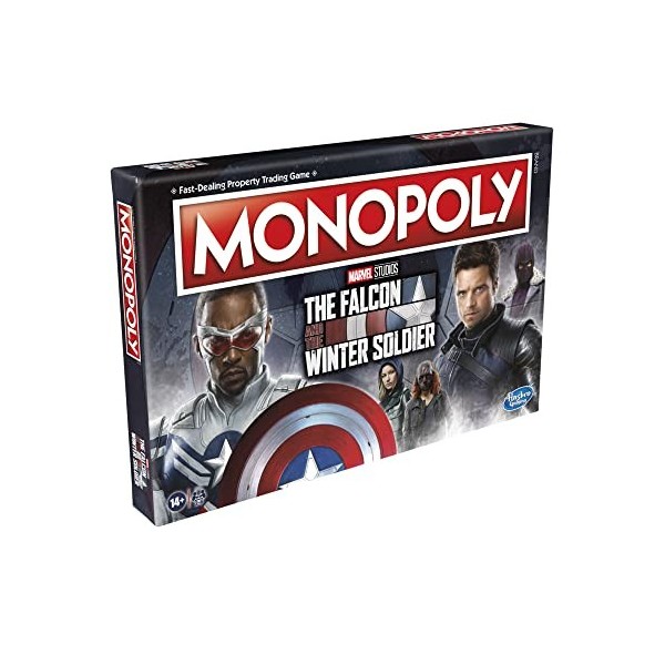 Monopoly Marvel Studios The Falcon and The Winter Soldier Edition Jeu de société pour 2 à 6 joueurs à partir de 14 ans