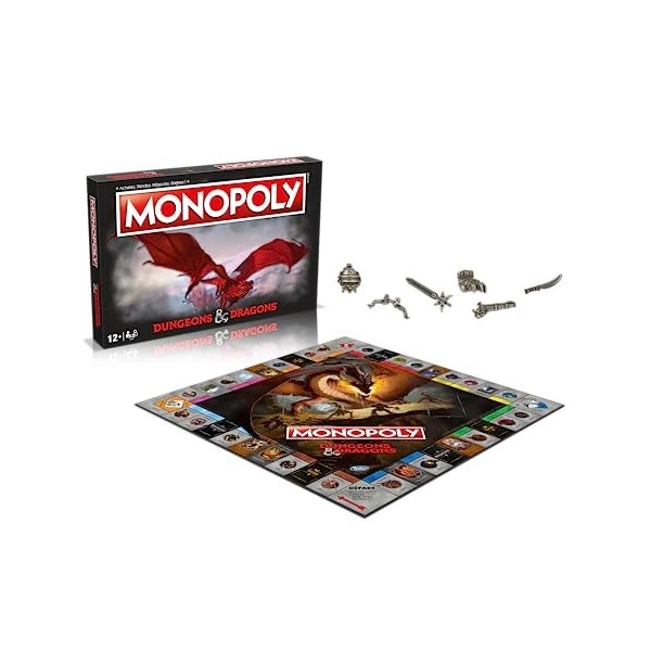 Winning Moves - Monopoly DONJONS ET Dragons Dungeons & Dragon - Jeu de Plateau - Version française L WM02022-FRE-6