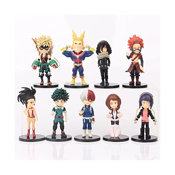 Yananmall My Hero Academia Figurines DAnime GâTeau danniversaire Todoroki Katsuki Tomura Shigaraki Asui Tsuyu