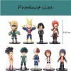 Yananmall My Hero Academia Figurines DAnime GâTeau danniversaire Todoroki Katsuki Tomura Shigaraki Asui Tsuyu