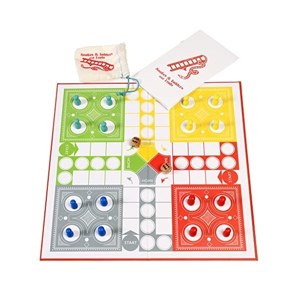 Snakes & Ladders And Ludo Jeu de société double face