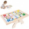 Shichangda Jeu de Baby-Foot,Jeu déchecs Volants de Table en Bois pour 2 Joueurs | Jeux de société pour pour Aire de Jeux, Ch