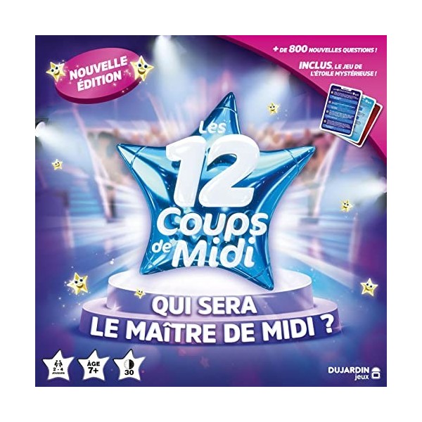 Dujardin - Les 12 Coups de Midi - Jeu TV - Jeu de Questions-Réponses - Jeu Educatif - A Jouer en Famille ou entre Amis - Se J