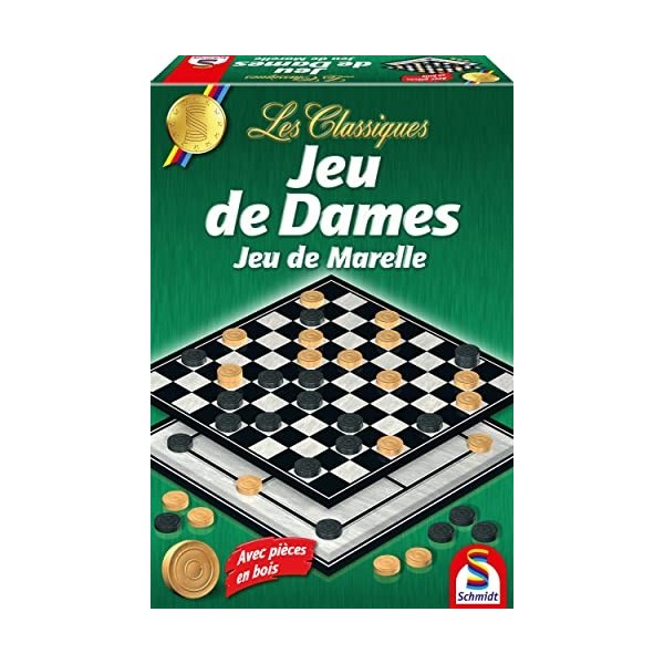 Schmidt - 88110 - Jeu de Plateau - Classic Line - Jeu de Dames