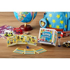 Brainbox Cities Refresh 2022 , Card Game, Ages 8+, 1+ Players, 10 Minutes Playing Time GREG124444 