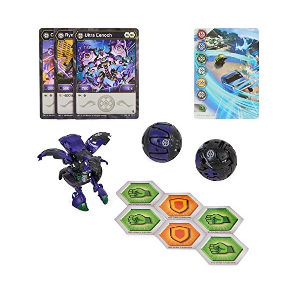 Bakugan Legends 2023 - Starter Pack Saison 5 - 3 Billes Bakugan Avec 6 Bakucores Et 4 Cartes Collection - Dessin Animé - Joue