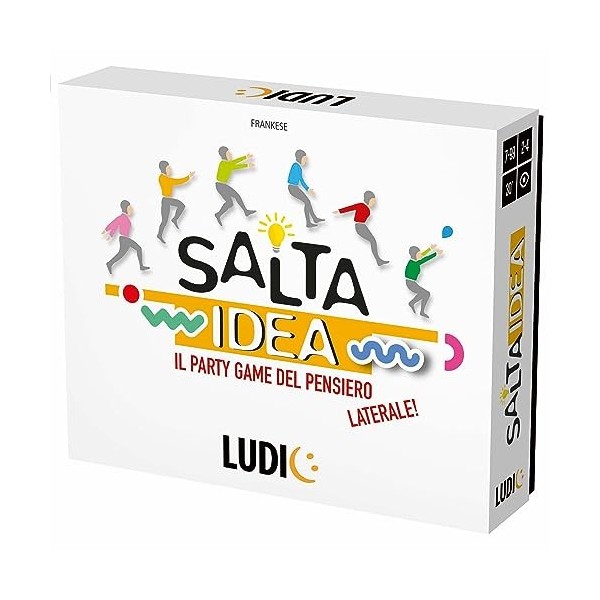 Ludic Saltaidea Le Jeu De Fête De La Pensée Latérale It57311 Jeu De Société pour La Famille pour 3-4 Joueurs Made in Italy