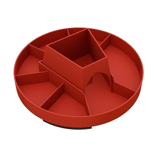 Feldherr Plateau de jetons Carousel pour Wingspan, Couleur:Cherry Red