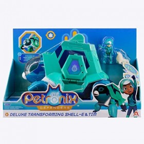 PETRONIX DEFENDERS 2-in-1 Transformer Max Mode Transforming Shell-E Play Figure, Jouet Transformer pour garçon et Fille de 3+