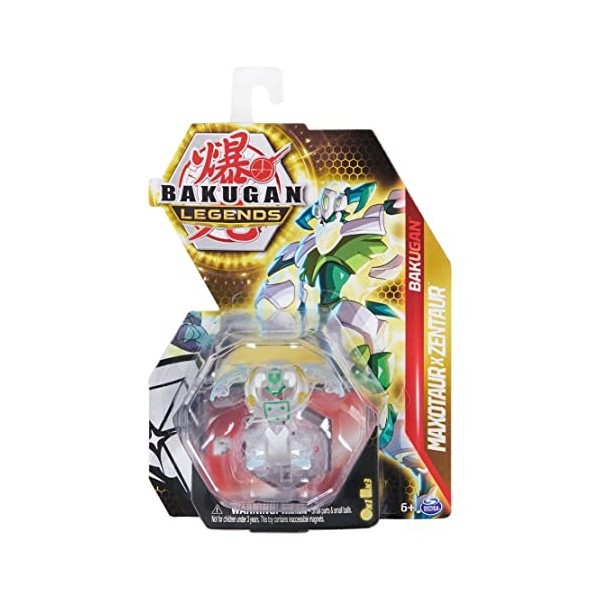 Bakugan Legends 2023 Diamond Maxotaur x Zentaur Core Figurine de collection et cartes à collectionner 5,1 cm