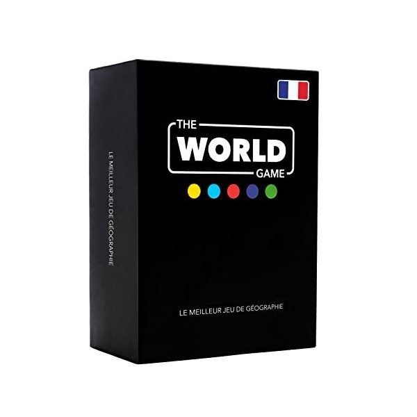 The World Game - Jeu de Géographie avec Carte du Monde - Jeu Société Éducatif pour Enfant, Famille et Adultes - Un Cadeau Par