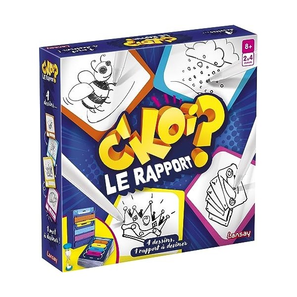 CKoi Le Rapport ? - Jeu de société - Jeu dambiance - Dès 8 ans - De 2 à 4 joueurs - Lansay