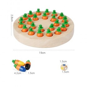 EACHHAHA Jeux Enfant 3 Ans,Memory Chess,Jeu de Plateau,Matériaux de qualité,méliorent la mémoire et la cognition des Couleurs