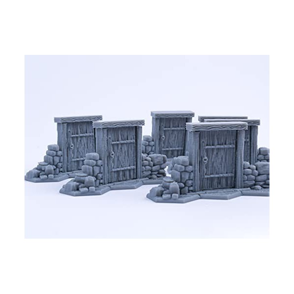 Portes fonctionnelles Gloomhaven, Portes pour Jeux de société Lot de 3 , 3D Vikings