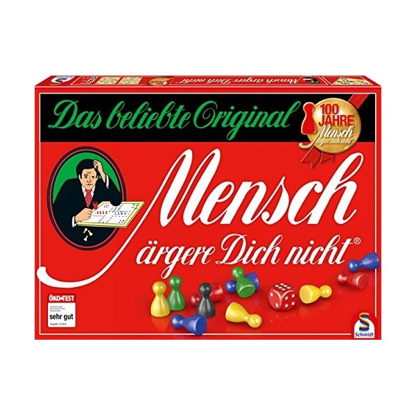 Schmidt Spiele- Jeu de Famille Mensch Aergere Dich Nicht Version Allemande, 49020