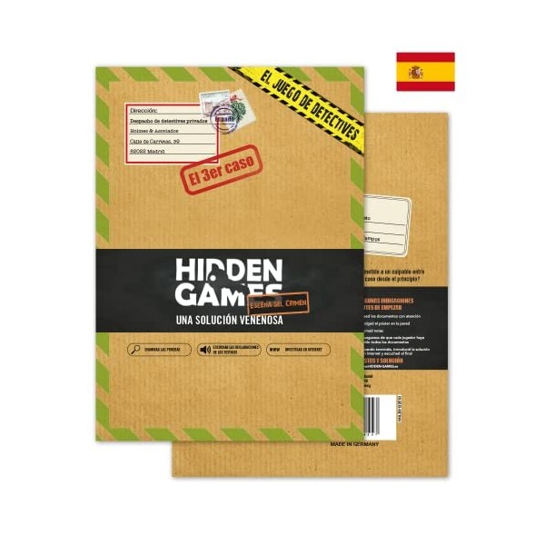 Hidden Games Escena del crimen - EL 3 caso - UNA SOLUCIÓN VENENOSA - Español - Juego realista de escenas del crimen, emociona