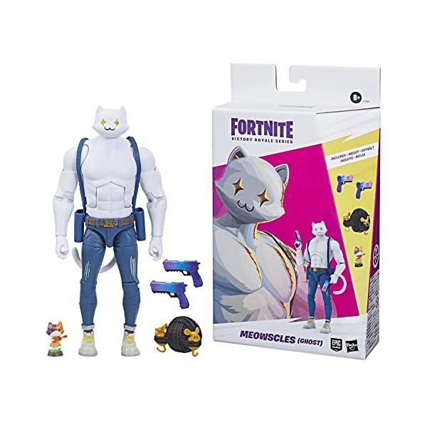 Fortnite Victory Royale Series Meowscles Ghost Figurine de collection 15,2 cm