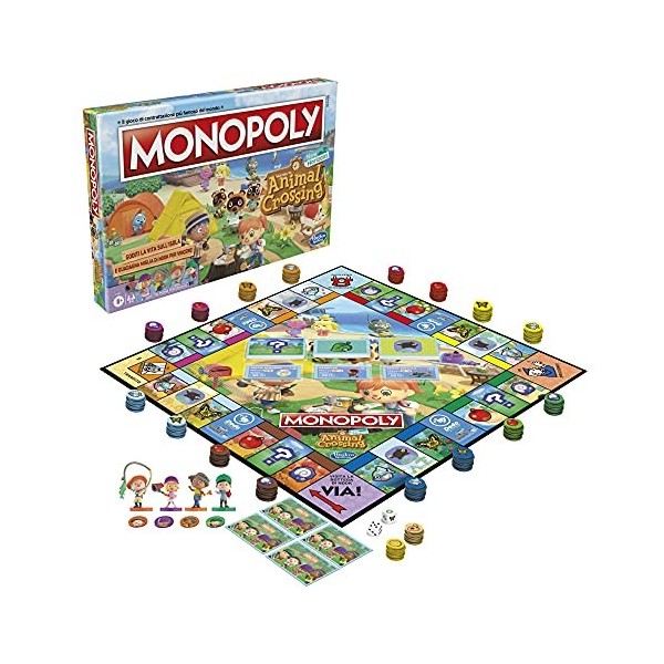 Hasbro Monopoly Édition Animal Crossing New Horizons Jeu de table amusant pour enfants de 8 ans et plus