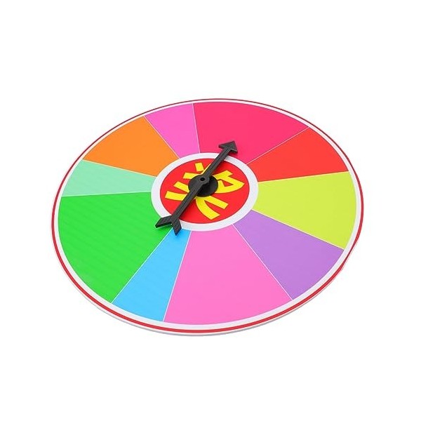 Didiseaon Plateau Tournant De Loterie Prix De La Foire Commerciale Platines De Roue Jeu De La Roue De La Fortune Jouets Éduca