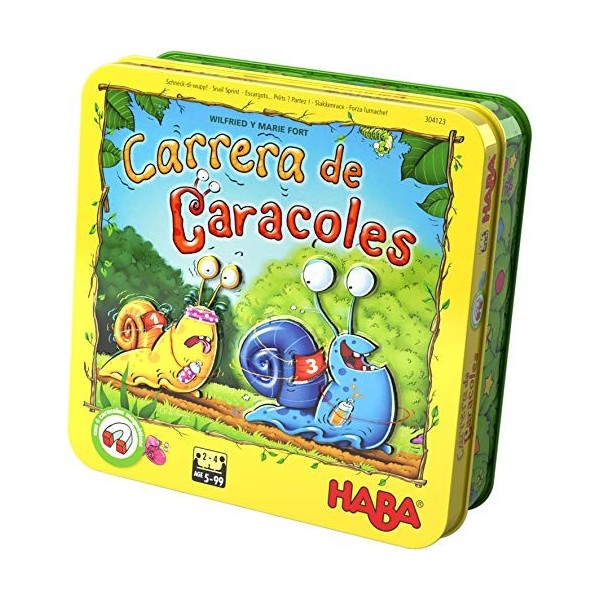 HABA Habermass H304123 Carrera de Caracoles Set de Table Multicolore