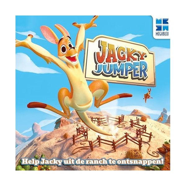 Megableu - Jacky Jumper, Jeu pour Enfants Dès 4 Ans, pour 2-4 Joueurs, Temps de Jeu env. 15 Minutes, 678975