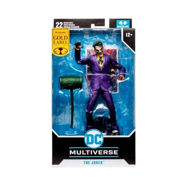 BANDAI - McFarlane - Figurine daction DC Multiverse DC vs. Vampires, The Joker Gold Label Multicolore TM17018