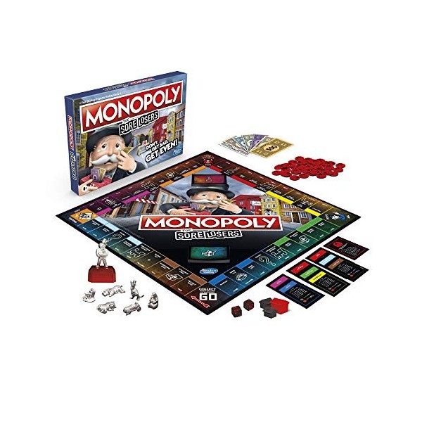 Hasbro Gaming Monopoly for Sore Losers Board Game for Ages 8 and up, The Game Where it Pays to Lose