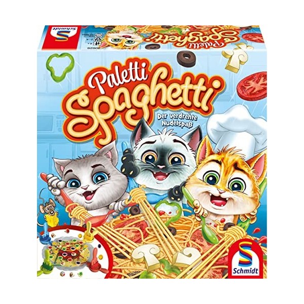 Schmidt Spiele- Paletti Spaghetti Jeu daction pour Enfants et Adultes, 40626, Multicolore