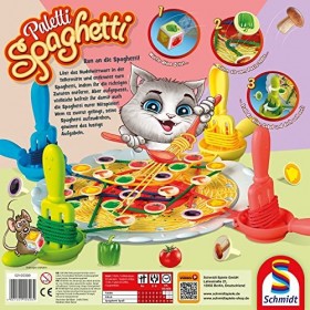 Schmidt Spiele- Paletti Spaghetti Jeu daction pour Enfants et Adultes, 40626, Multicolore