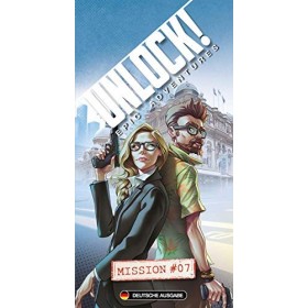 Asmodee Unlock! Mission 7, Jeu de connaisseurs, Jeu de Puzzle, Allemand