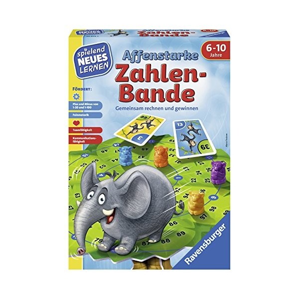 Ravensburger 24973 – Jeu et Apprentissage pour Les Enfants de 6 à 10 Ans, Apprentissage en Jouant pour 1 à 6 Joueurs.