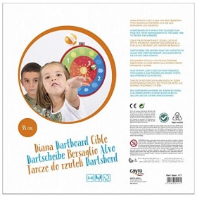 Cayro - Cible Enfant - 3 à 8 Ans - 36 cm - Chiffres et éléments météorologiques - Jeu éducatif pour Enfants - 4 Ballons avec 