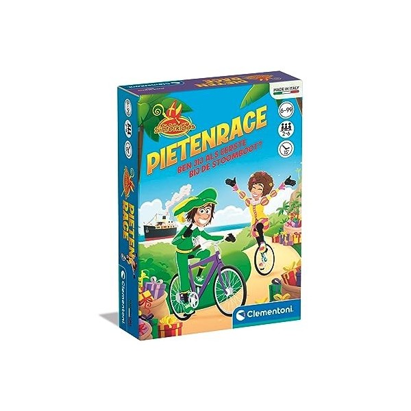 Clementoni - 56192 - Pietenrace - Pocket Goose Game Sinterklaas - Educatief Speelgoed, Tafelspel, Bordspel Vanaf 4 Jaar, Fami