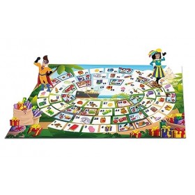 Clementoni - 56192 - Pietenrace - Pocket Goose Game Sinterklaas - Educatief Speelgoed, Tafelspel, Bordspel Vanaf 4 Jaar, Fami