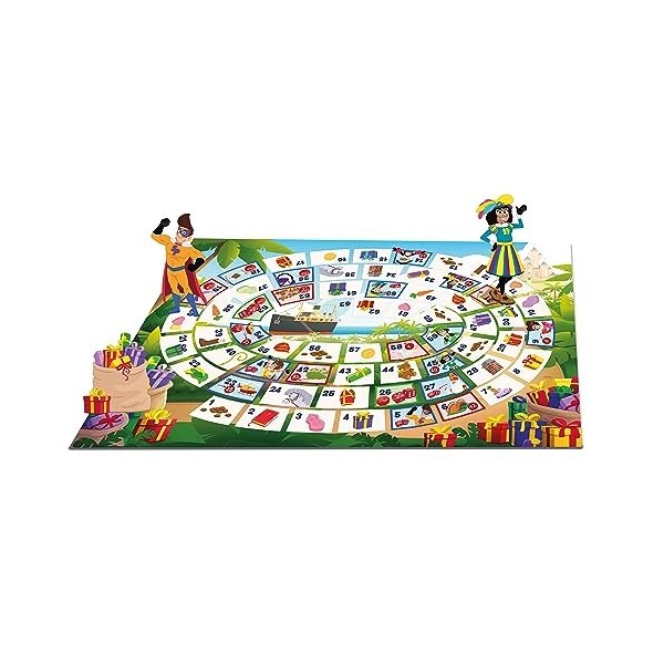 Clementoni - 56192 - Pietenrace - Pocket Goose Game Sinterklaas - Educatief Speelgoed, Tafelspel, Bordspel Vanaf 4 Jaar, Fami