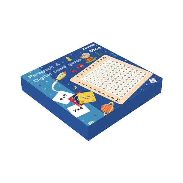 CRGANGZY Jouets mathématiques en Bois Jouets Montessori Planche de Multiplication Jouet dapprentissage arithmétique Blocs ma