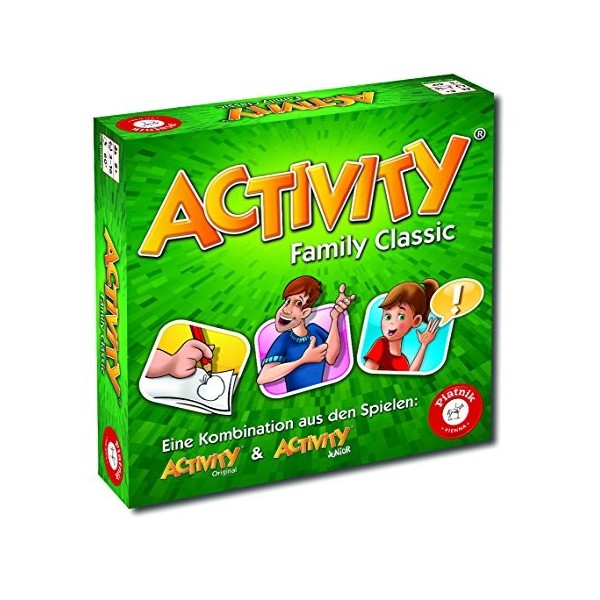 Piatnik 6050 Activity – Family Classic Le Classique du Jeu en Version familiale Junior et Cartes Originales à partir de 8 Ans