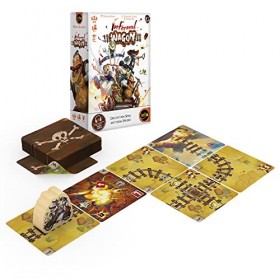 IELLO-pour 2 à 5 Joueurs Famille, Infernal Wagon, Jeu de société