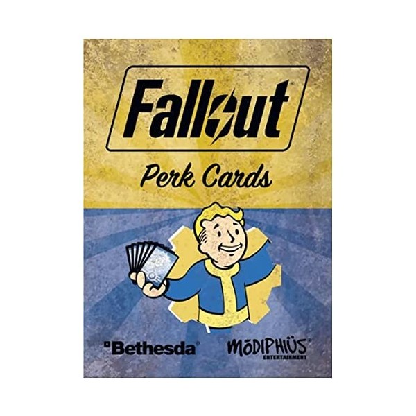 Modiphius Entertainment Fallout : The Roleplay Game Perk Cards – Accessoire RPG, Jeu de rôle