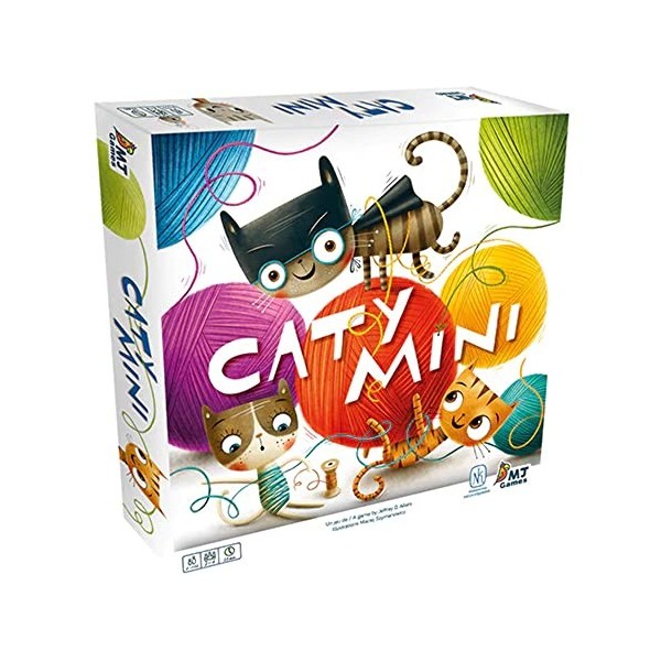 TIKI Editions Caty Mini - Jeu de société – Prix EDUCAFLIP 2021 – Enroulez Vos ficelles Autour de Vos Plateaux pour Guider Vos