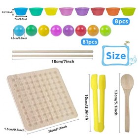 Jeu Perles Puzzle, Jeu Plateau à Perles Bois, Jeu de Société déducation Précoce, Jouet éducatif en Bois, Puzzle Jeu de Socié