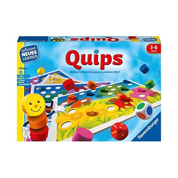 Ravensburger 24920 Quips – Jeu et Apprentissage pour Enfants, Jeu éducatif pour Enfants de 3 à 6 Ans, Nouvel Apprentissage Am