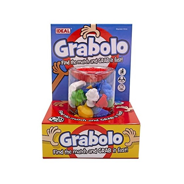 IDEAL, Grabolo: Find The Match and Grab it Fast Reaction Game!, Quick Play Family Game, for 3-6 Players, Ages 4+